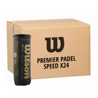 Wilson Premier Padel Speed Padelb&auml;lle Karton (24 Dosen &agrave; 3 B&auml;lle)