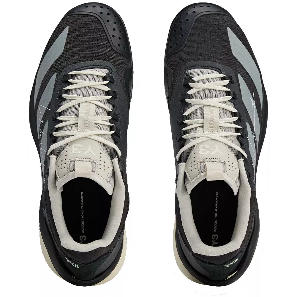 Adidas Adizero Cybersonic 2 Y-3 Tennisschuhe Schwarz / Cremewei&szlig;