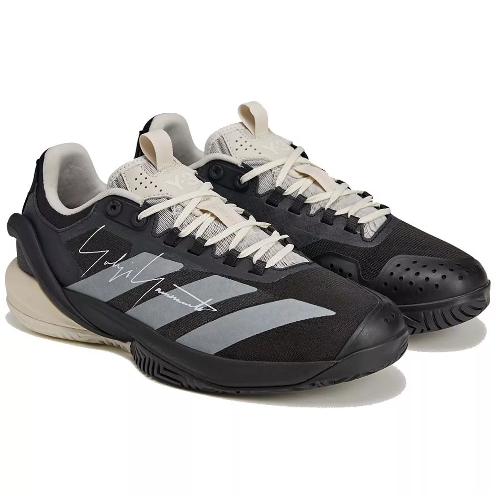 Adidas Adizero Cybersonic 2 Y-3 Tennisschuhe Schwarz / Cremewei&szlig;