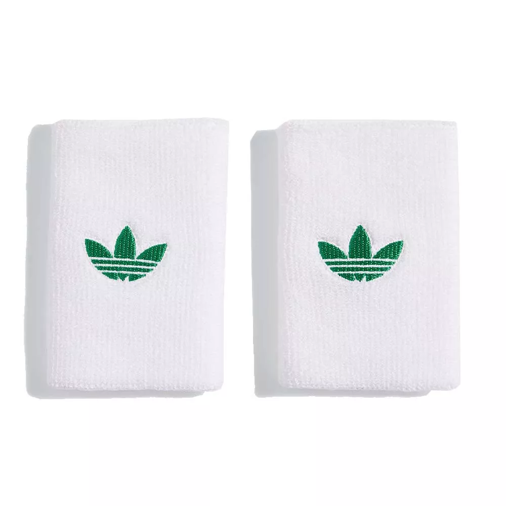 Adidas Originals Large Schwei&szlig;band Wei&szlig; / Gr&uuml;n 2er-Pack