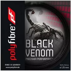 Polyfibre Black Venom Tennissaite 12 m