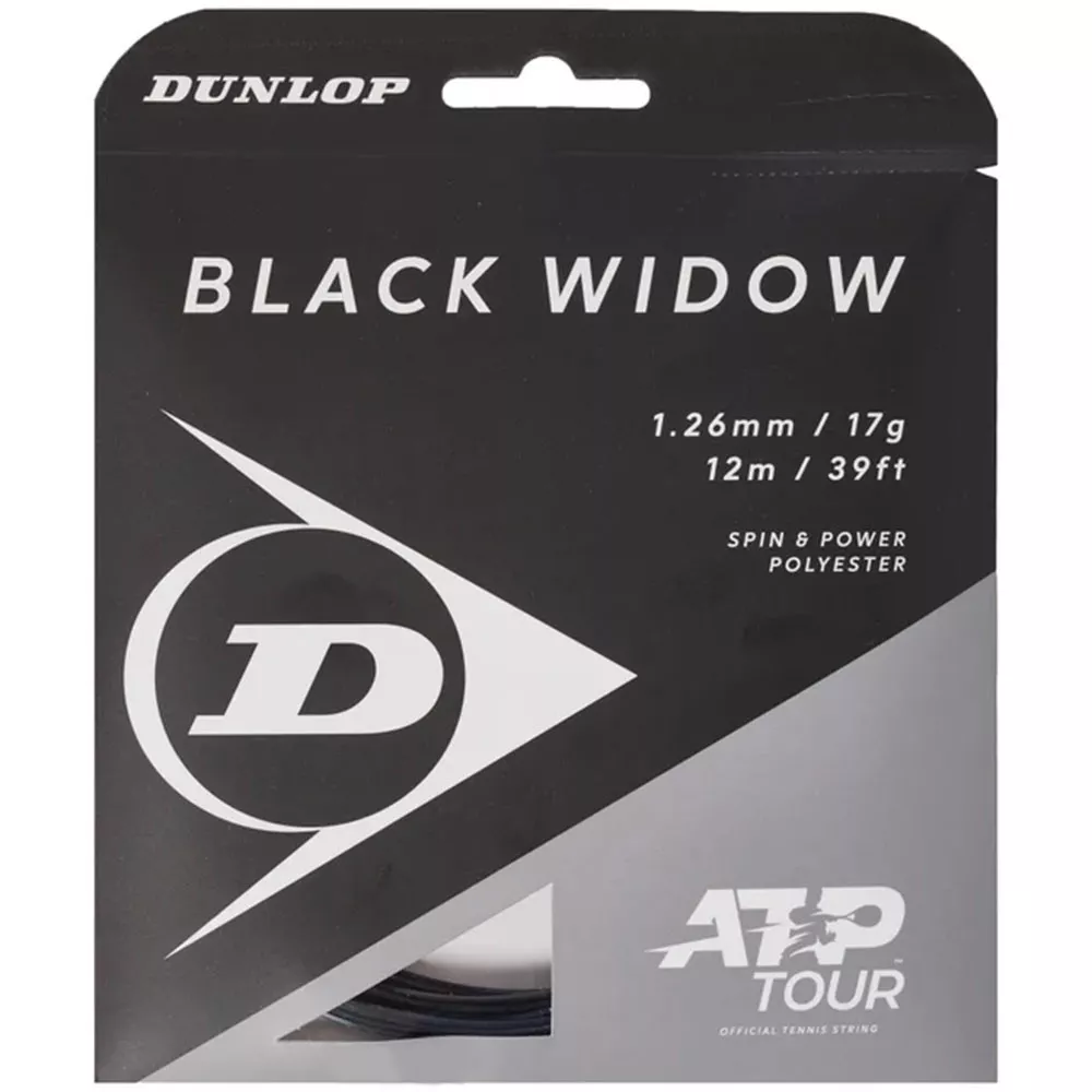 Dunlop Black Widow Tennissaite 12 m