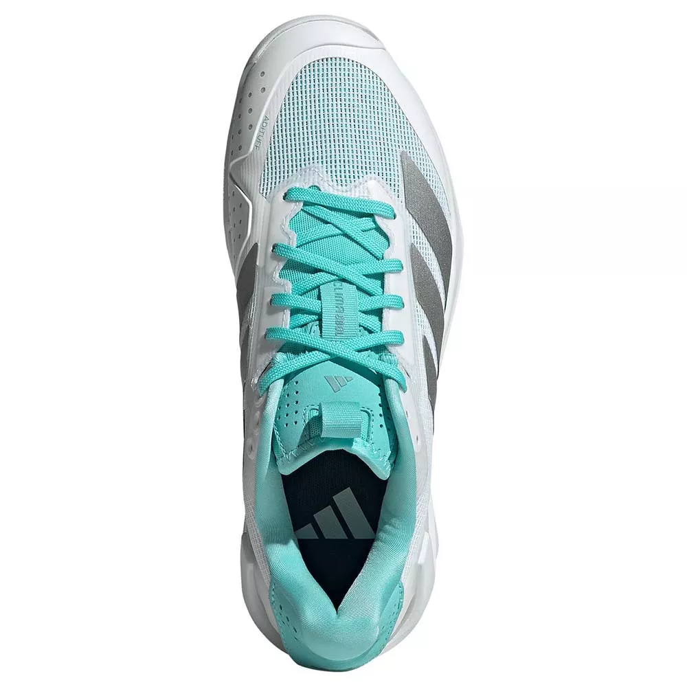 Adidas Adizero Ubersonic 5 Tennisschuhe Damen Wei&szlig; / Blau