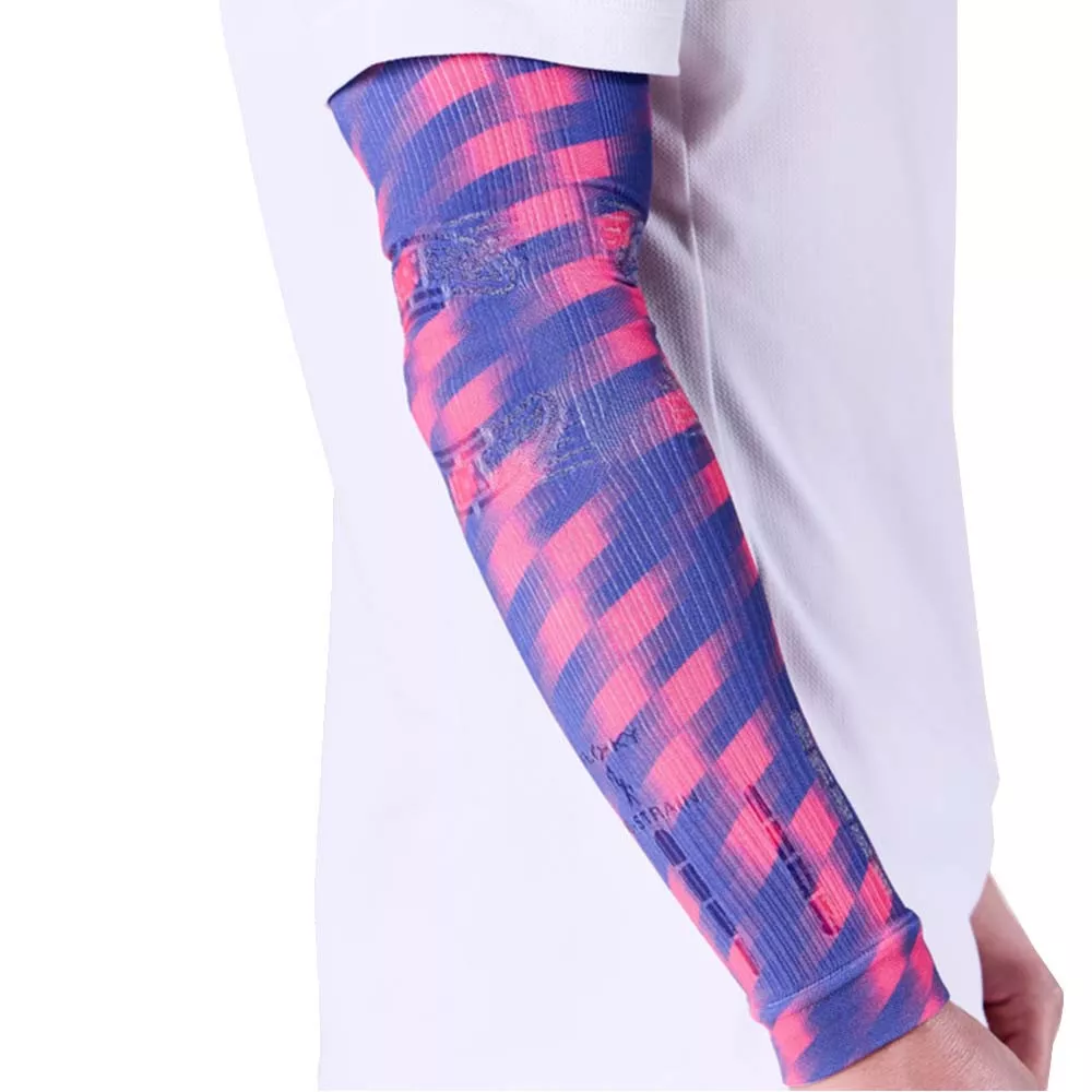 Floky NO-STRAIN Tokyo Kompressions&auml;rmel Blau / Rosa