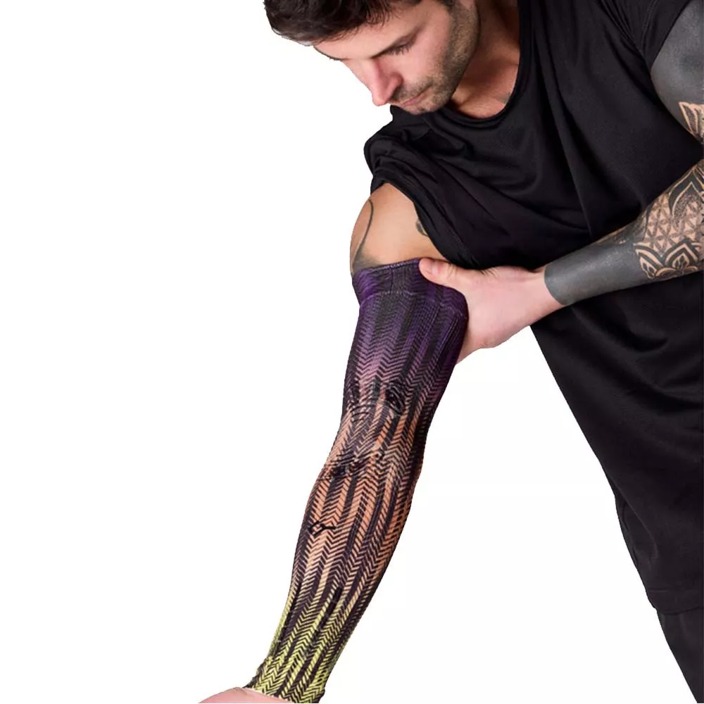 Floky NO-STRAIN Delhi Kompressions&auml;rmel Violett / Gelb