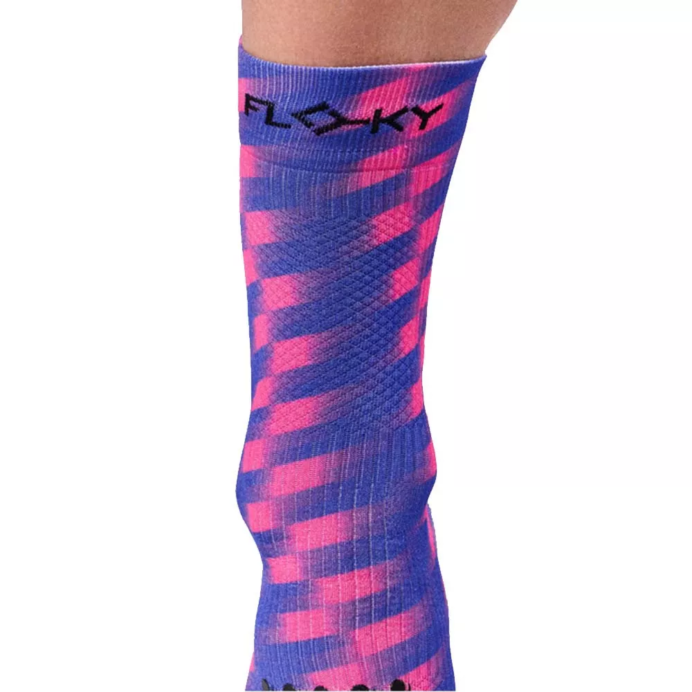 Floky S-MASH 3D FANTASY Tokyo Kompressionssocken Blau / Rosa