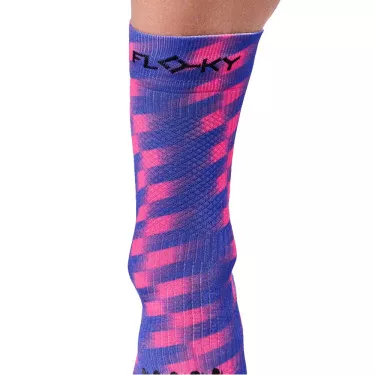 Floky S-MASH 3D FANTASY Tokyo Kompressionssocken Blau / Rosa