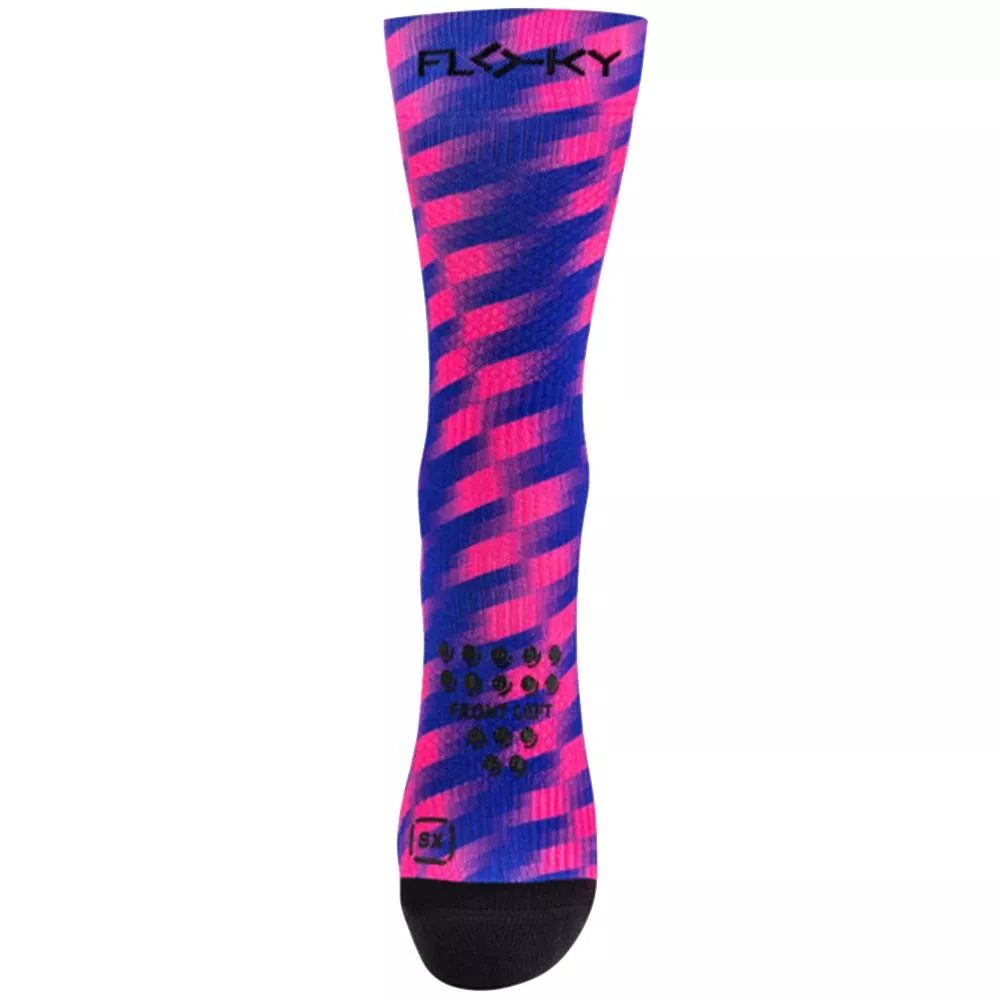 Floky S-MASH 3D FANTASY Tokyo Kompressionssocken Blau / Rosa
