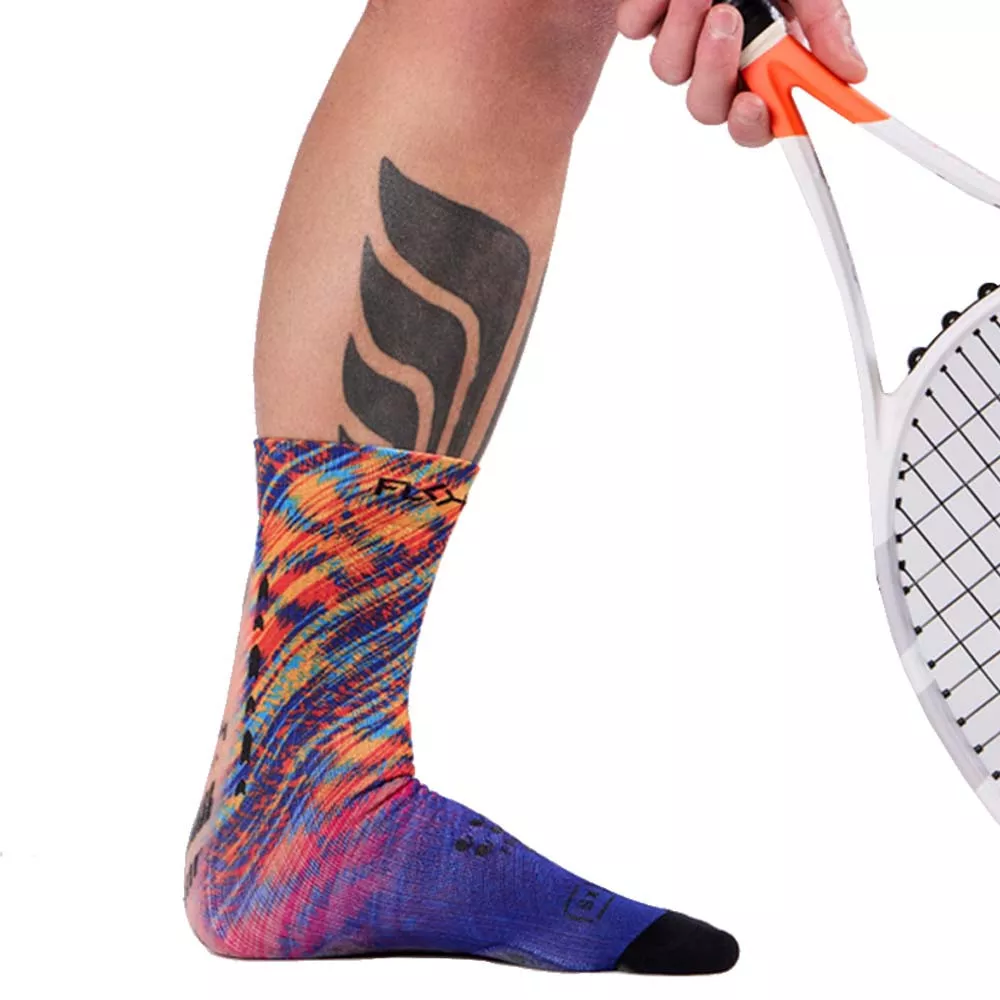 Floky S-MASH 3D FANTASY Rio Kompressionssocken Blau / Orange