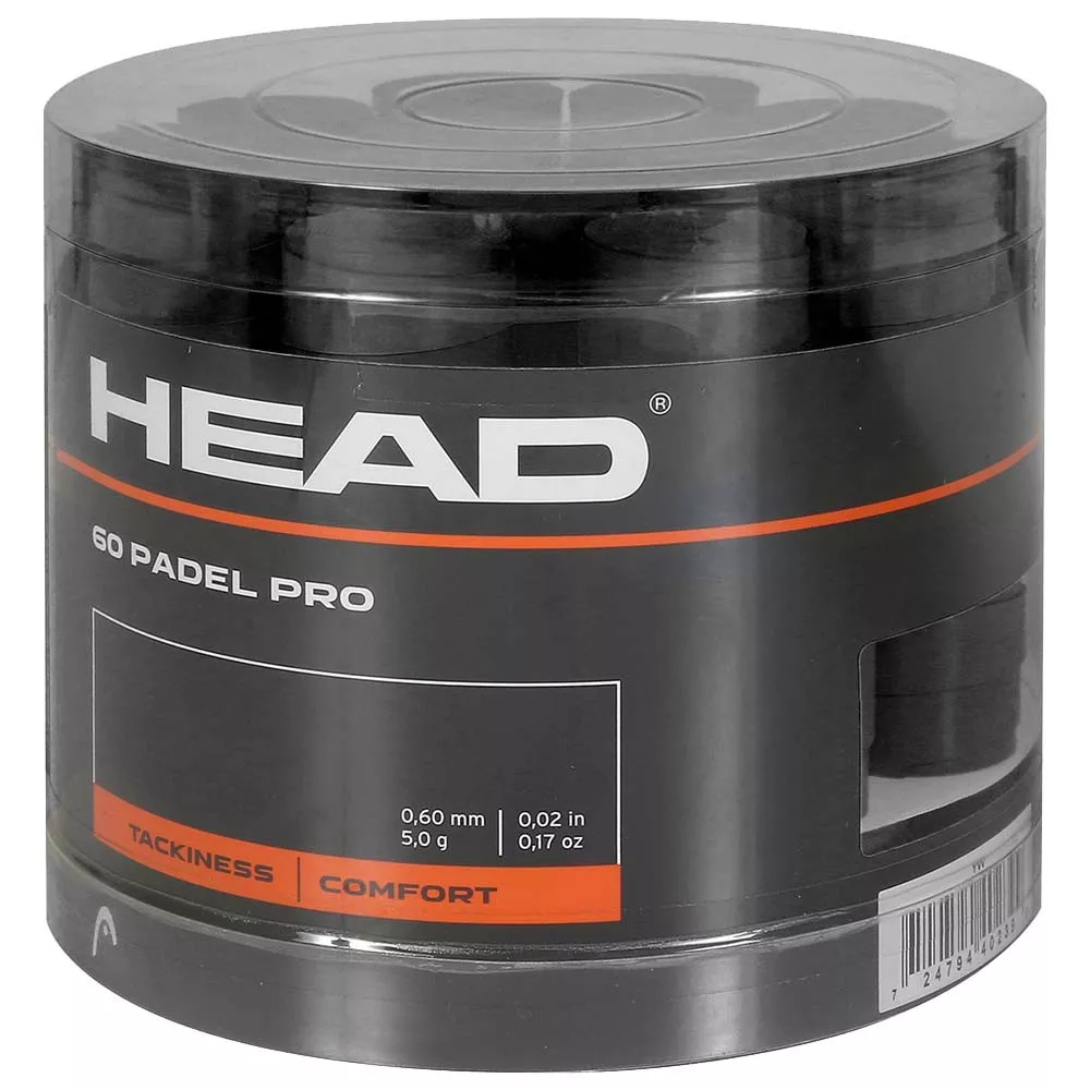 Head Padel Pro Overgrip Schwarz 60er-Box