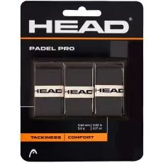 Head Padel Pro Overgrip Schwarz 3er-Pack