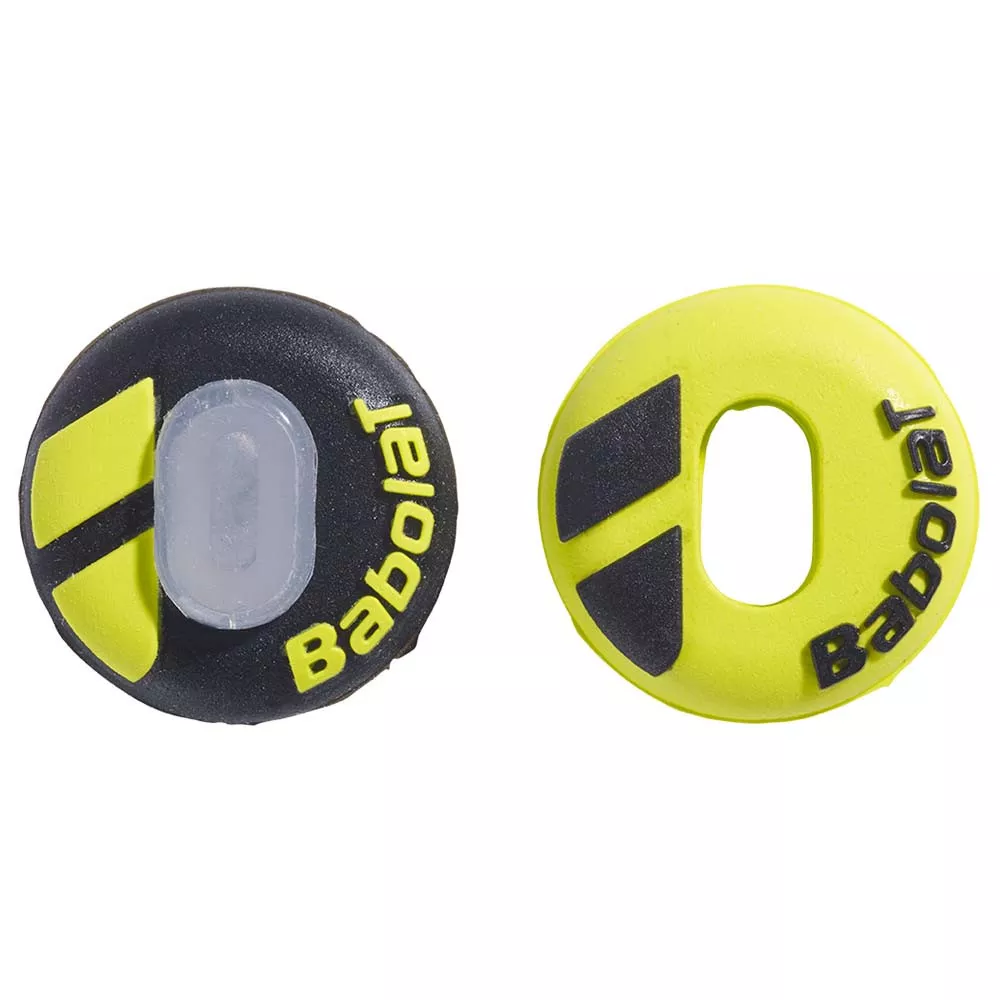 Babolat Custom Damp Vibrationsd&auml;mpfer Gelb / Schwarz 2er-Pack