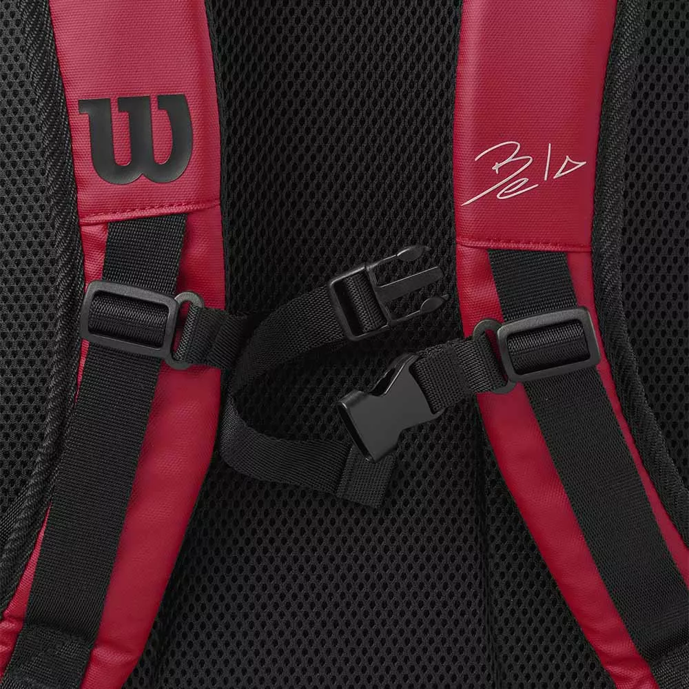 Wilson Bela Super Tour Rucksack Rot