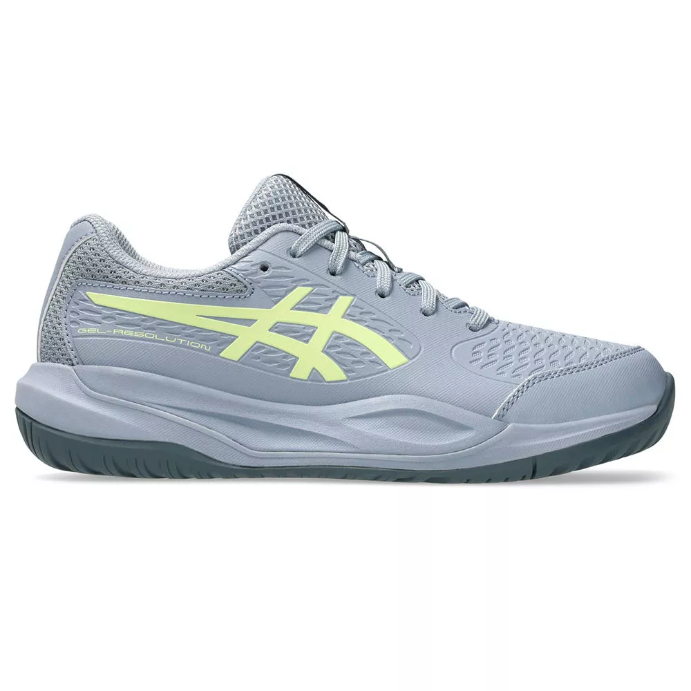 Asics Gel Resolution X GS Tennisschuhe Junior Grau / Gr&uuml;n