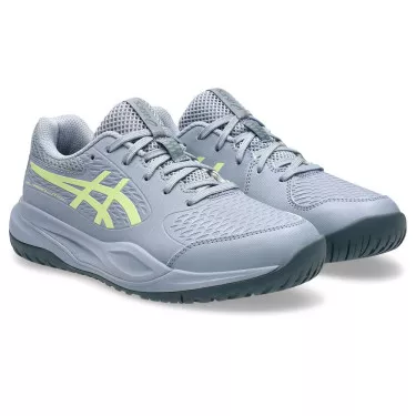Asics Gel Resolution X GS Tennisschuhe Junior Grau / Gr&uuml;n