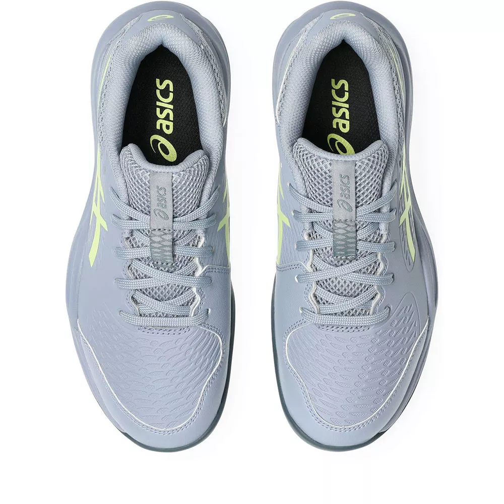 Asics Gel Resolution X GS Tennisschuhe Junior Grau / Gr&uuml;n