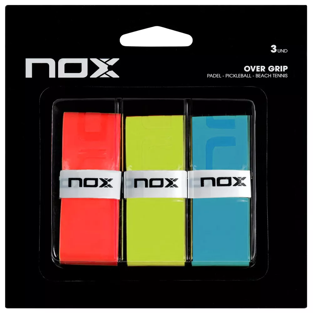 Nox Pro Overgrip Rot / Gr&uuml;n / Blau 3er-Pack