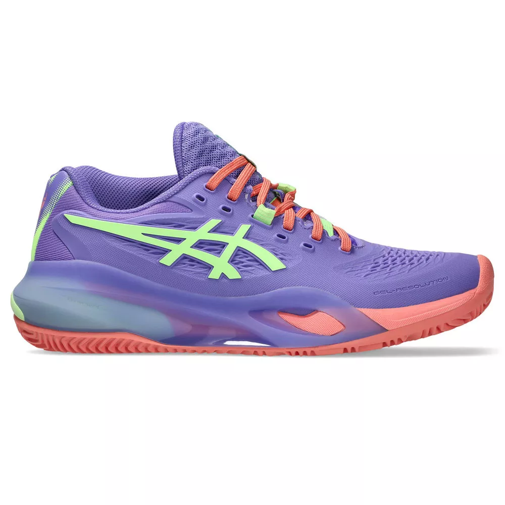 Asics Gel Resolution X Padelschuhe Damen Violett / Gr&uuml;n