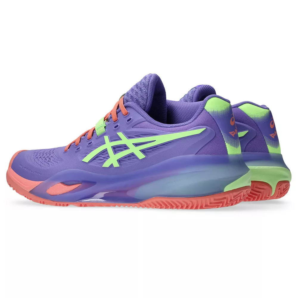Asics Gel Resolution X Padelschuhe Damen Violett / Gr&uuml;n