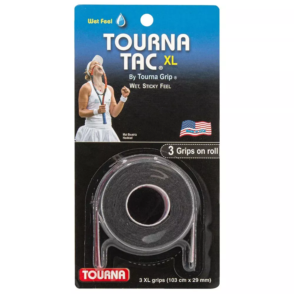 Tourna Tac XL Overgrip Schwarz 3er-Pack
