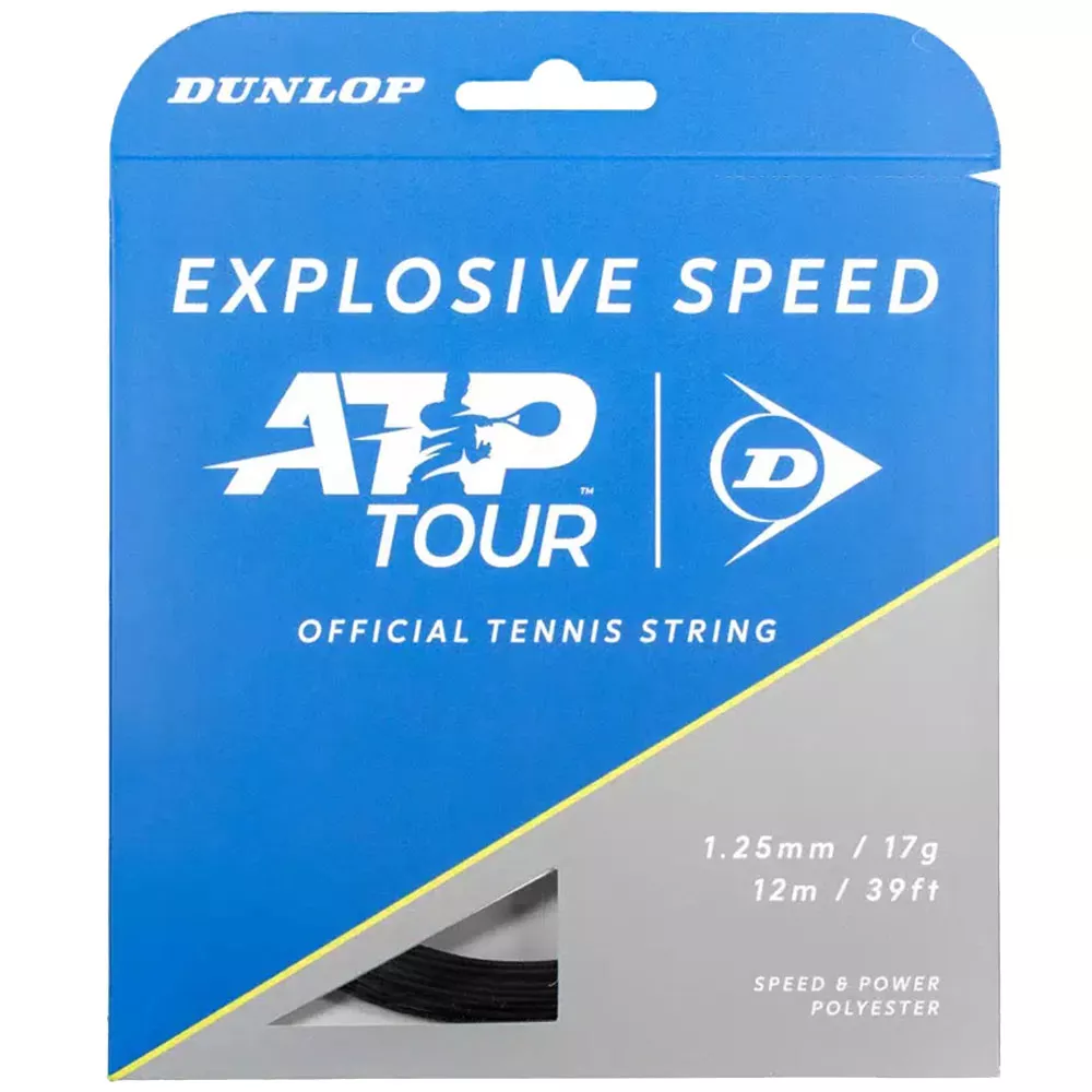 Dunlop Explosive Speed Tennissaite Schwarz 12 m
