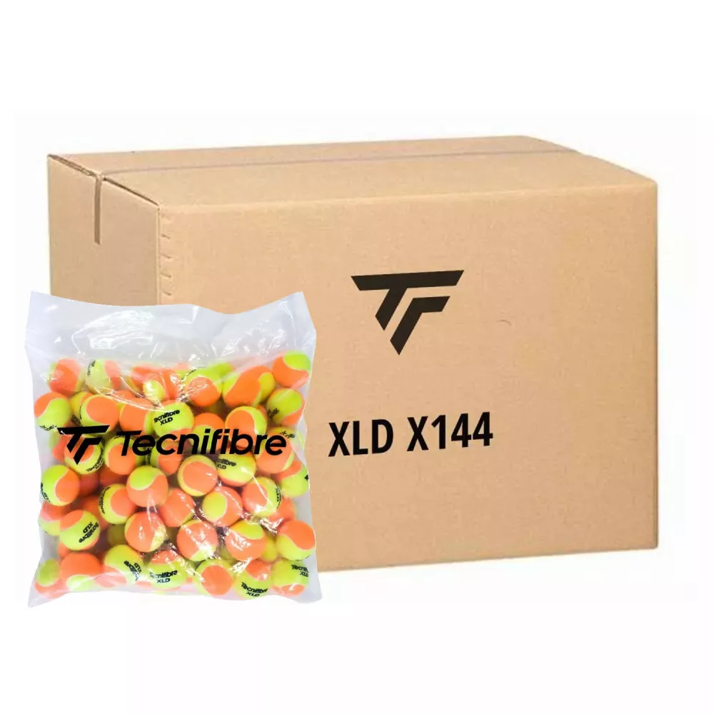 Tecnifibre XLD Bicolor Tennisb&auml;lle Karton (144 B&auml;lle)