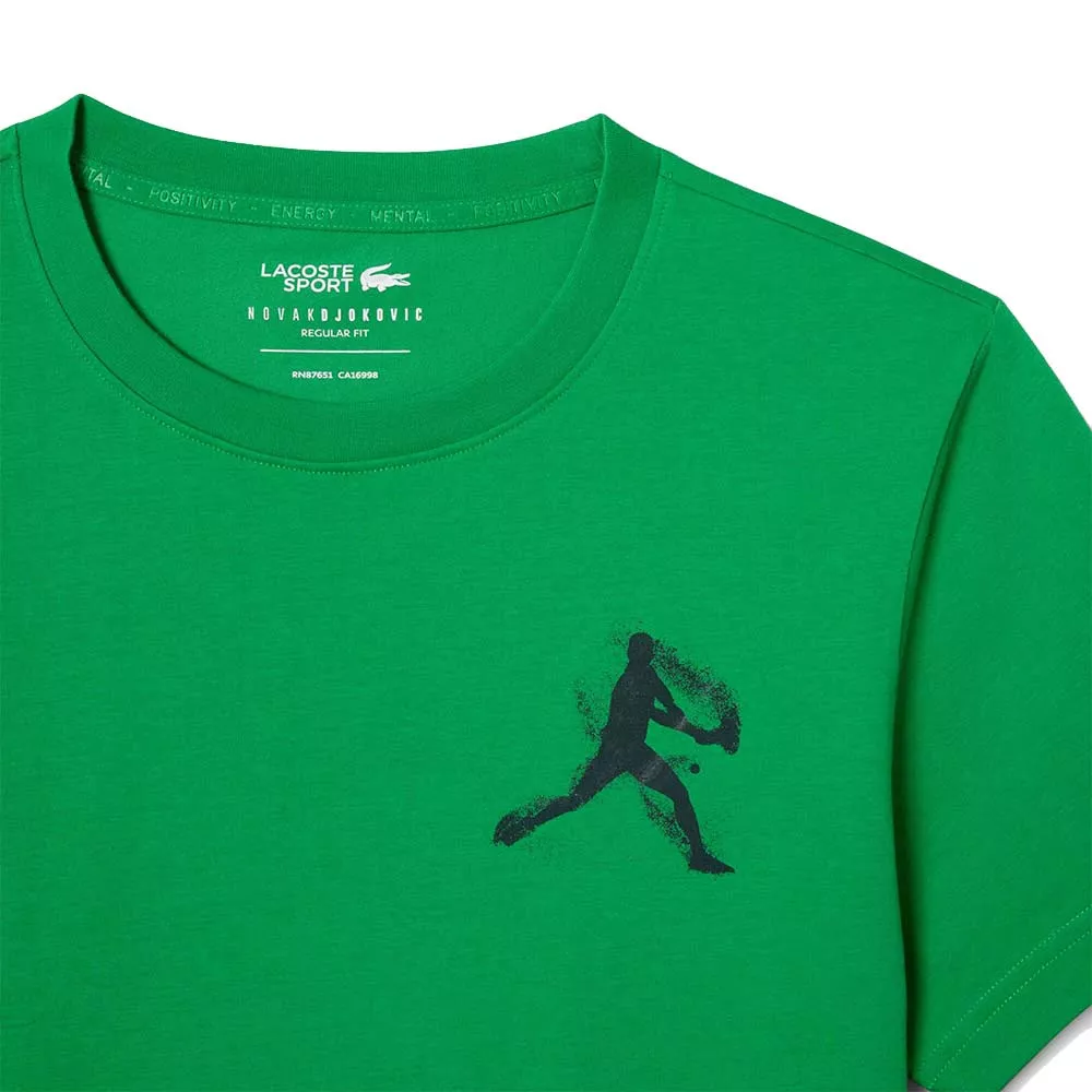 Lacoste Tennis x Novak Djokovic Set T-Shirt + Cap Gr&uuml;n / Blau