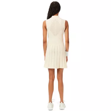 Lacoste Tennis Stretch Kleid Damen Beige