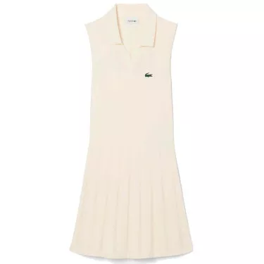 Lacoste Tennis Stretch Kleid Damen Beige