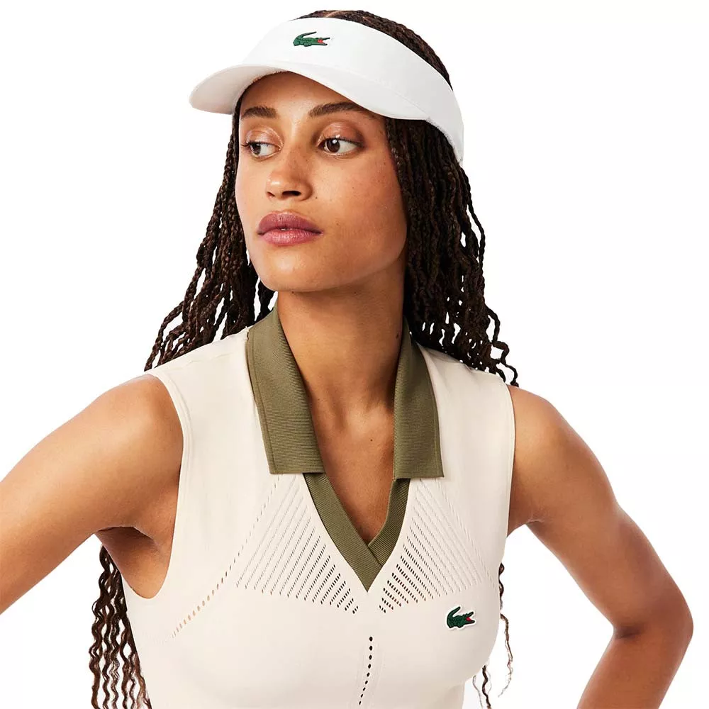 Lacoste Poloshirt &auml;rmellos Damen Beige