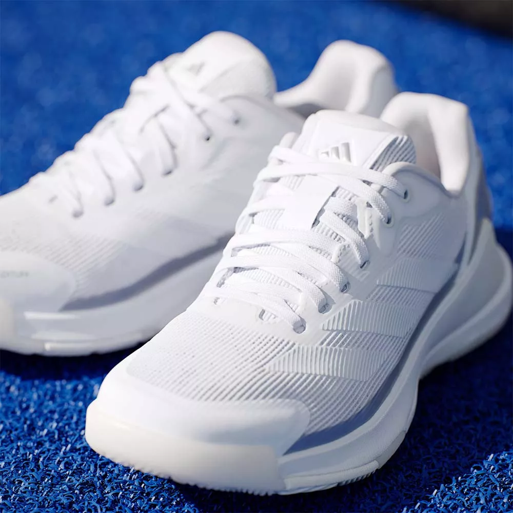 Adidas Crazyquick LS Padelschuhe Damen Wei&szlig;