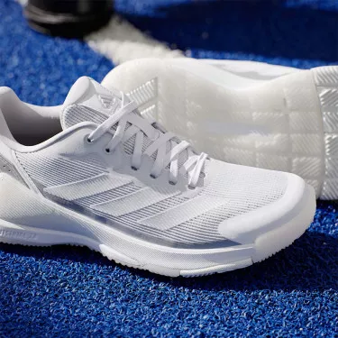 Adidas Crazyquick LS Padelschuhe Damen Wei&szlig;
