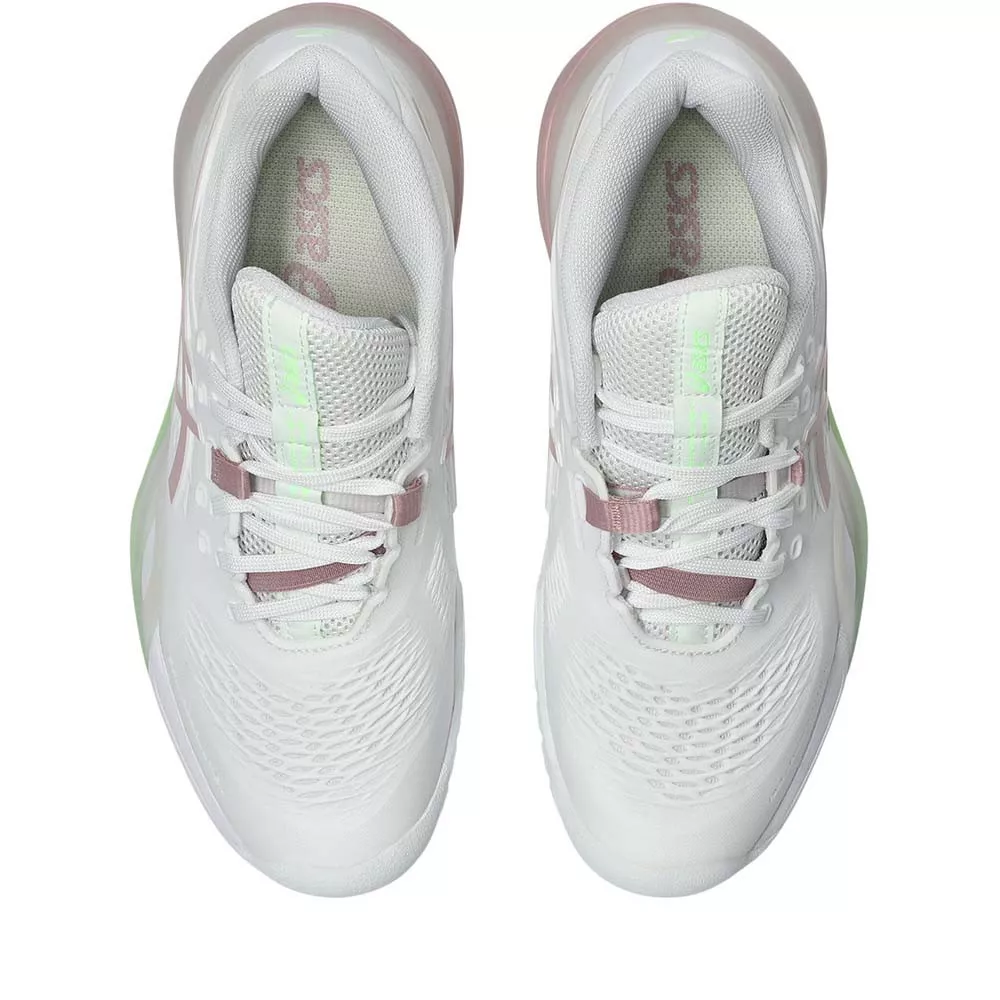 Asics Gel Resolution X Tennisschuhe Damen Wei&szlig; / Puderrosa