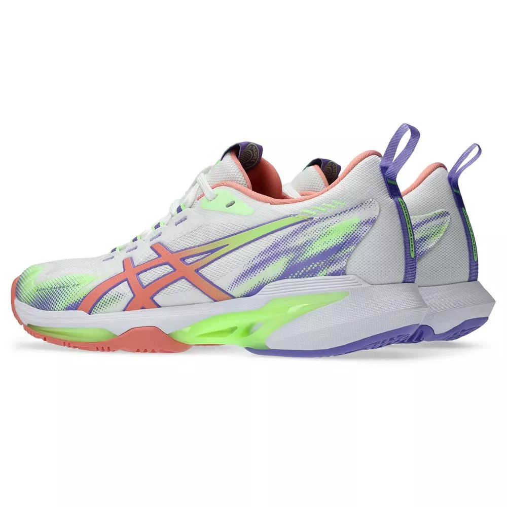 Asics Sonicsmash FF Padelschuhe Damen Wei&szlig; / Koralle