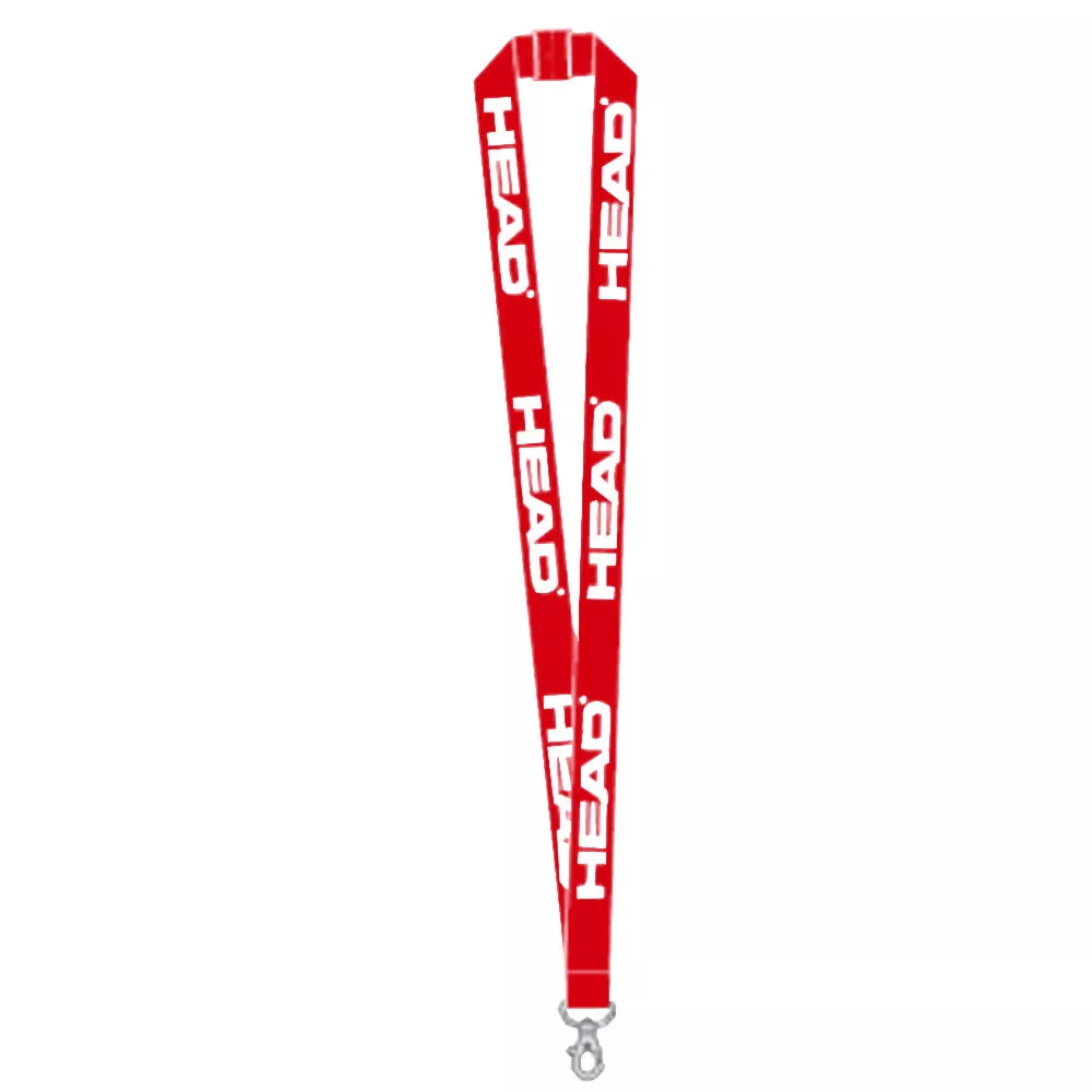 Head Logo Schl&uuml;sselband Rot