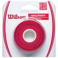 Wilson AbsorbX Padel Overgrip Rot 3er-Pack