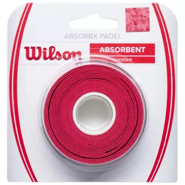 Wilson AbsorbX Padel Overgrip Rot 3er-Pack