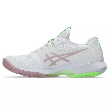 Asics Gel Solution Speed FF 4 Tennisschuhe Wei&szlig; / Puderrosa