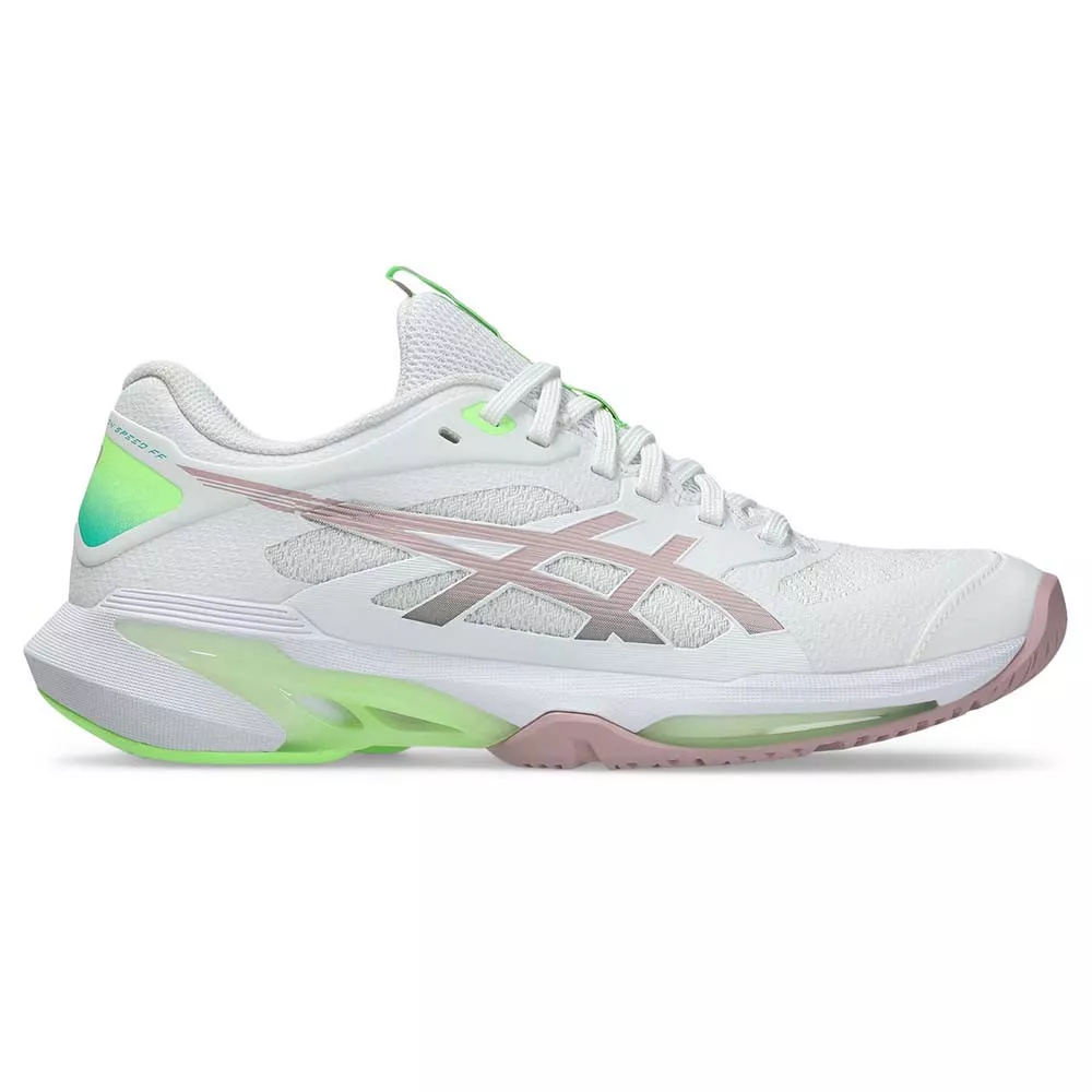 Asics Gel Solution Speed FF 4 Tennisschuhe Wei&szlig; / Puderrosa