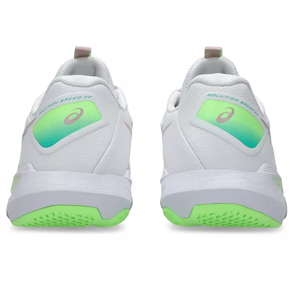 Asics Gel Solution Speed FF 4 Tennisschuhe Wei&szlig; / Puderrosa