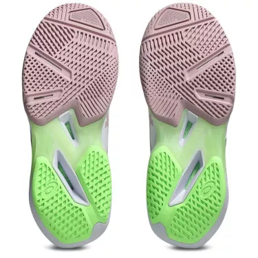 Asics Gel Solution Speed FF 4 Tennisschuhe Wei&szlig; / Puderrosa