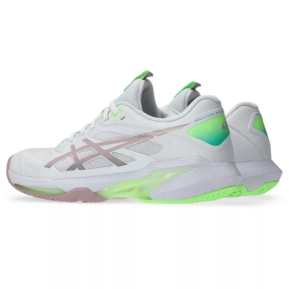 Asics Gel Solution Speed FF 4 Tennisschuhe Wei&szlig; / Puderrosa