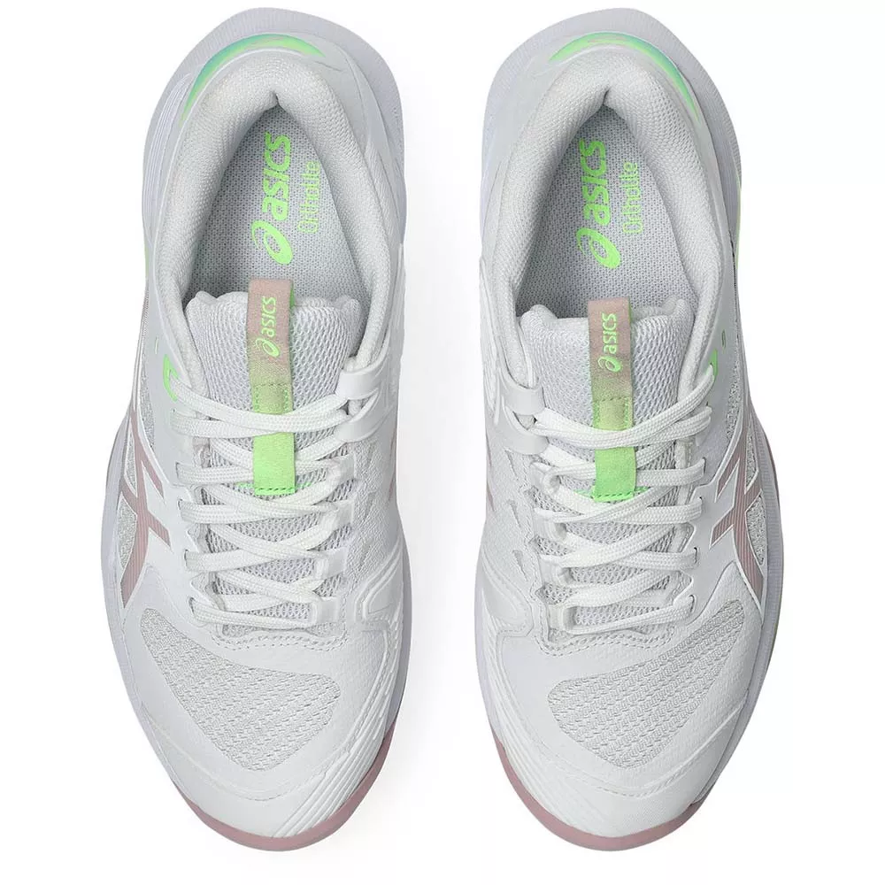 Asics Gel Solution Speed FF 4 Tennisschuhe Wei&szlig; / Puderrosa