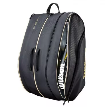 Wilson Defy V1 Padel Padeltasche Schwarz / Gold