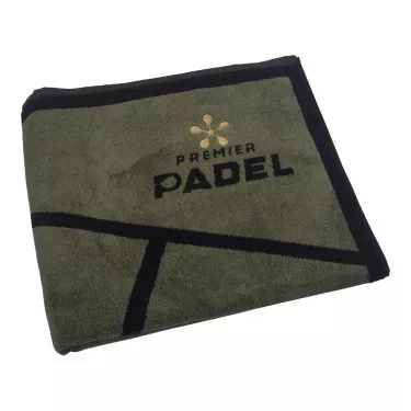 Bullpadel Premier Padel Handtuch Khaki / Schwarz 100 x 50 cm