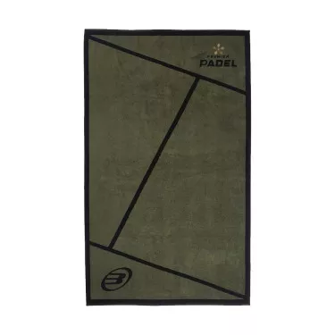 Bullpadel Premier Padel Handtuch Khaki / Schwarz 100 x 50 cm
