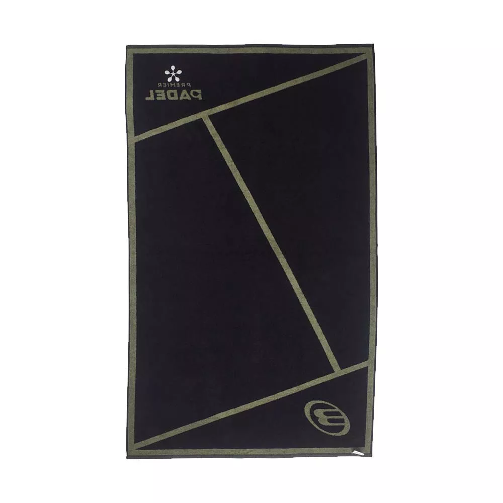 Bullpadel Premier Padel Handtuch Khaki / Schwarz 100 x 50 cm