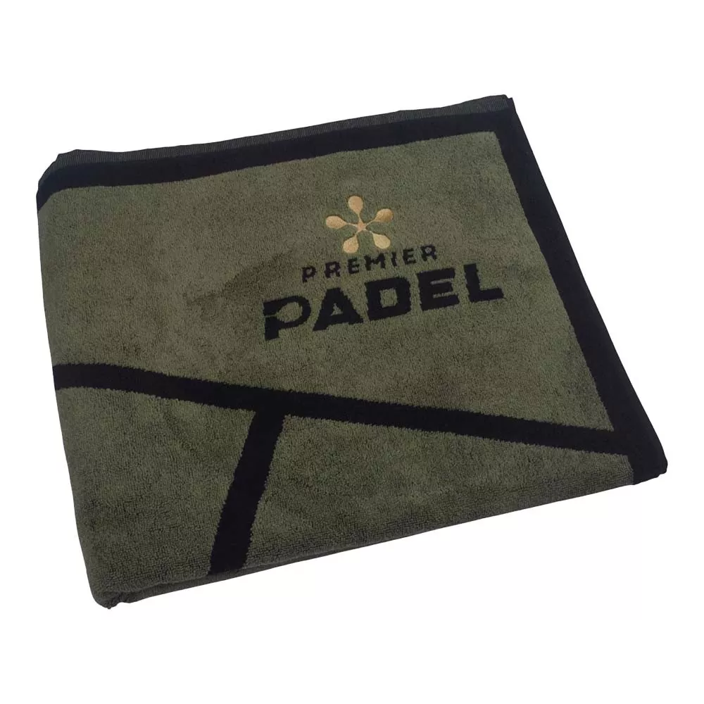 Bullpadel Premier Padel Handtuch Khaki / Schwarz 150 x 90 cm