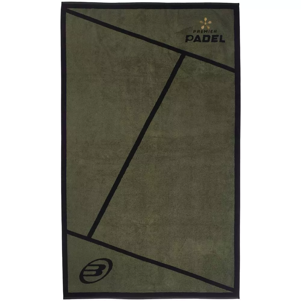 Bullpadel Premier Padel Handtuch Khaki / Schwarz 150 x 90 cm