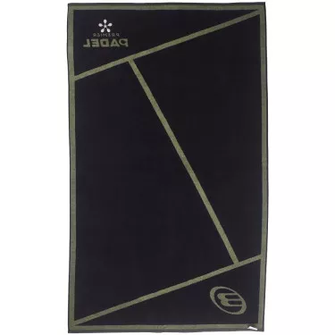 Bullpadel Premier Padel Handtuch Khaki / Schwarz 150 x 90 cm